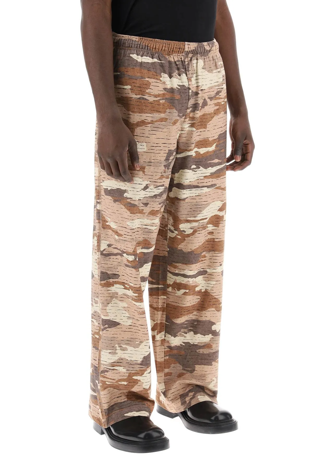 Acne Studios Camouflage Jersey Pants For Men (Size - S)