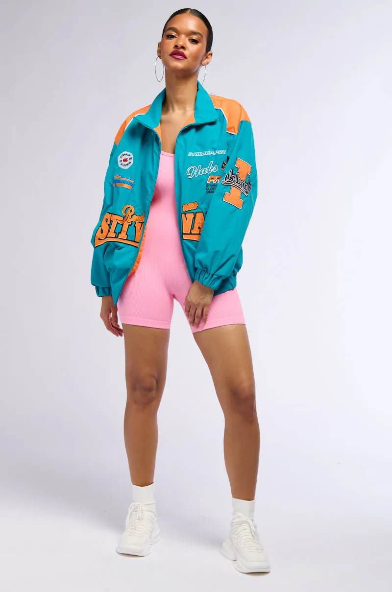ALIX PATCH WINDBREAKER BOMBER