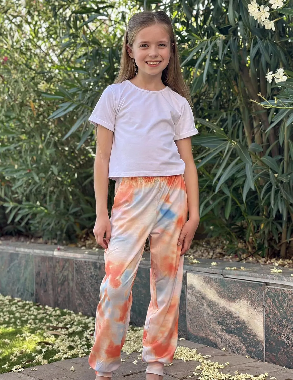 Arshiner Girls Pajama Pants Kids Plaid Pj Pants with Pockets