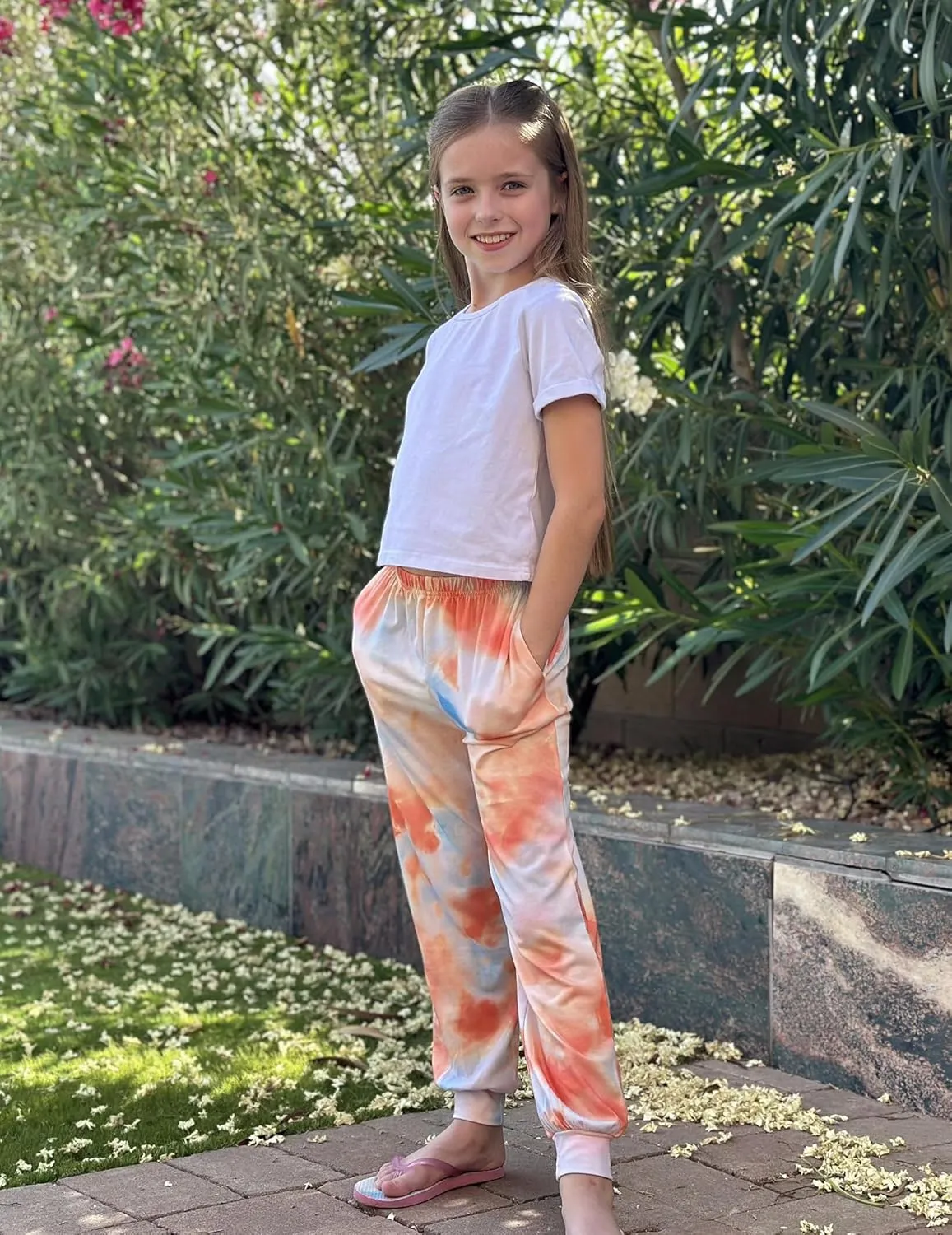 Arshiner Girls Pajama Pants Kids Plaid Pj Pants with Pockets