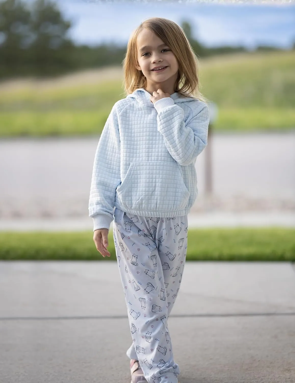 Arshiner Girls Pajama Pants Kids Plaid Pj Pants with Pockets