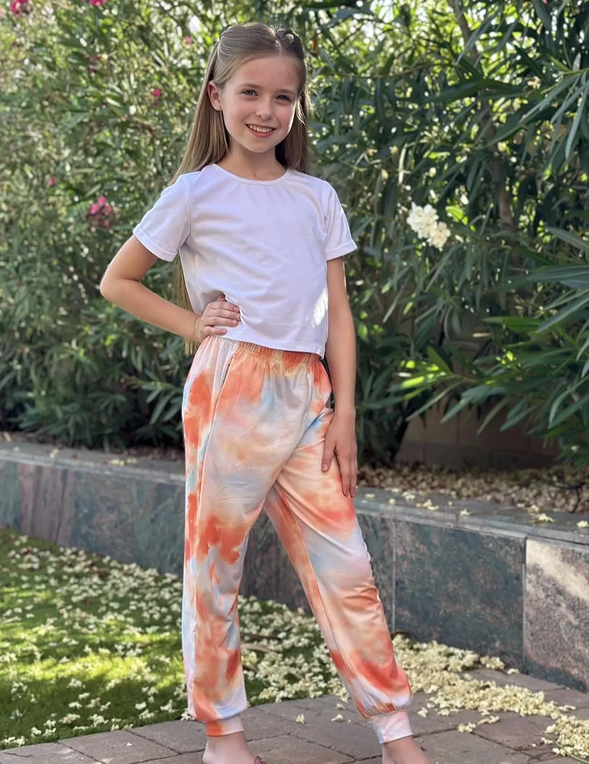 Arshiner Girls Pajama Pants Kids Plaid Pj Pants with Pockets