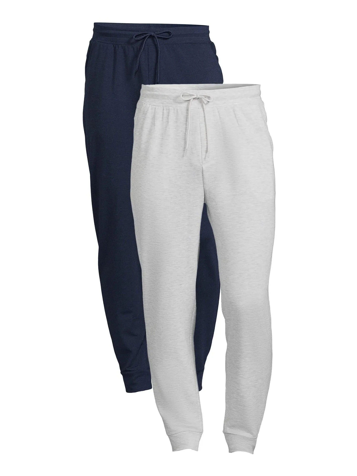 Athletic Works Men's and Big Men's Knit Joggers, 2-Pack, Sizes S-5XL