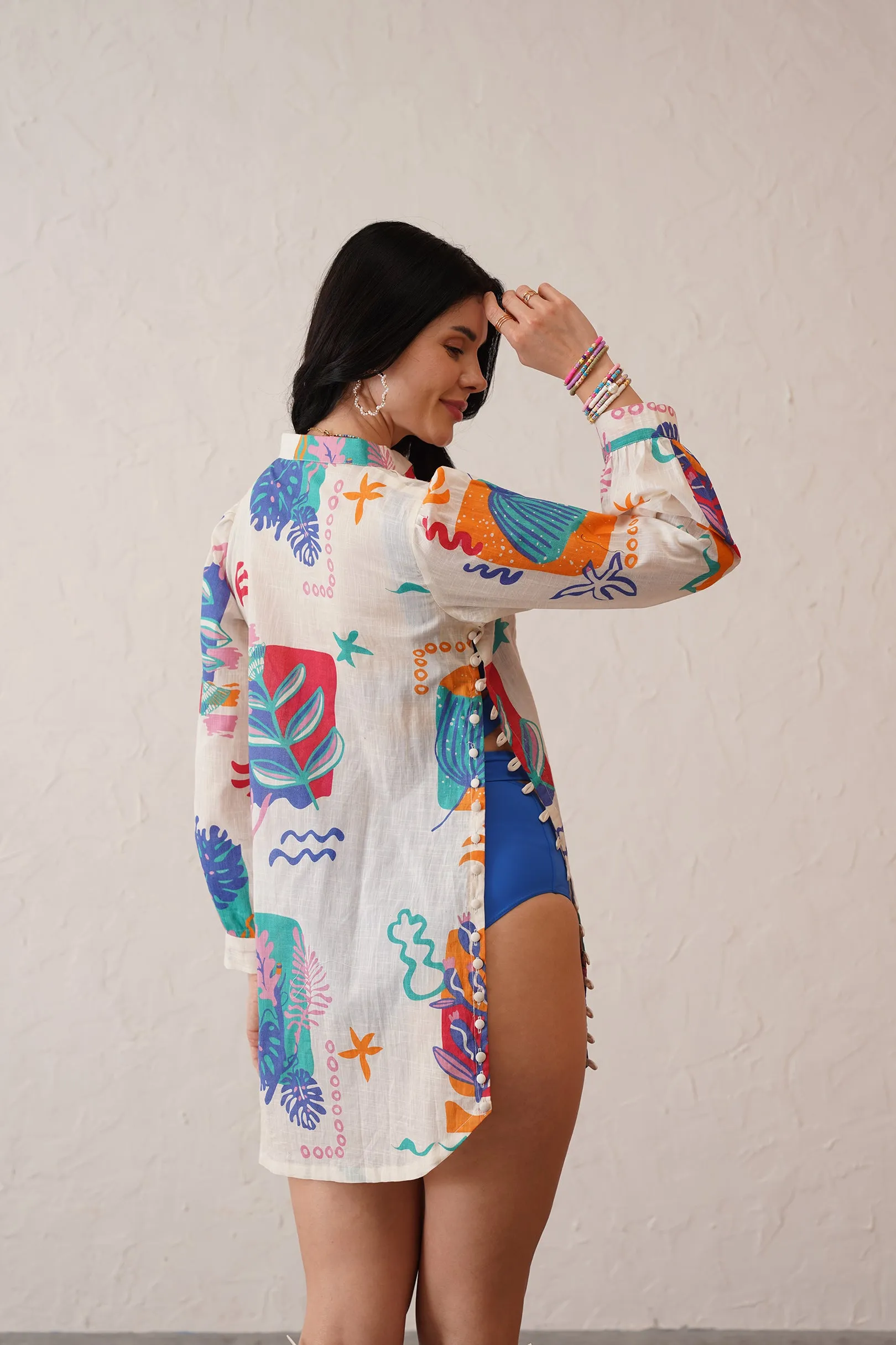 Aurora Shirt Style Coverup (BW16)