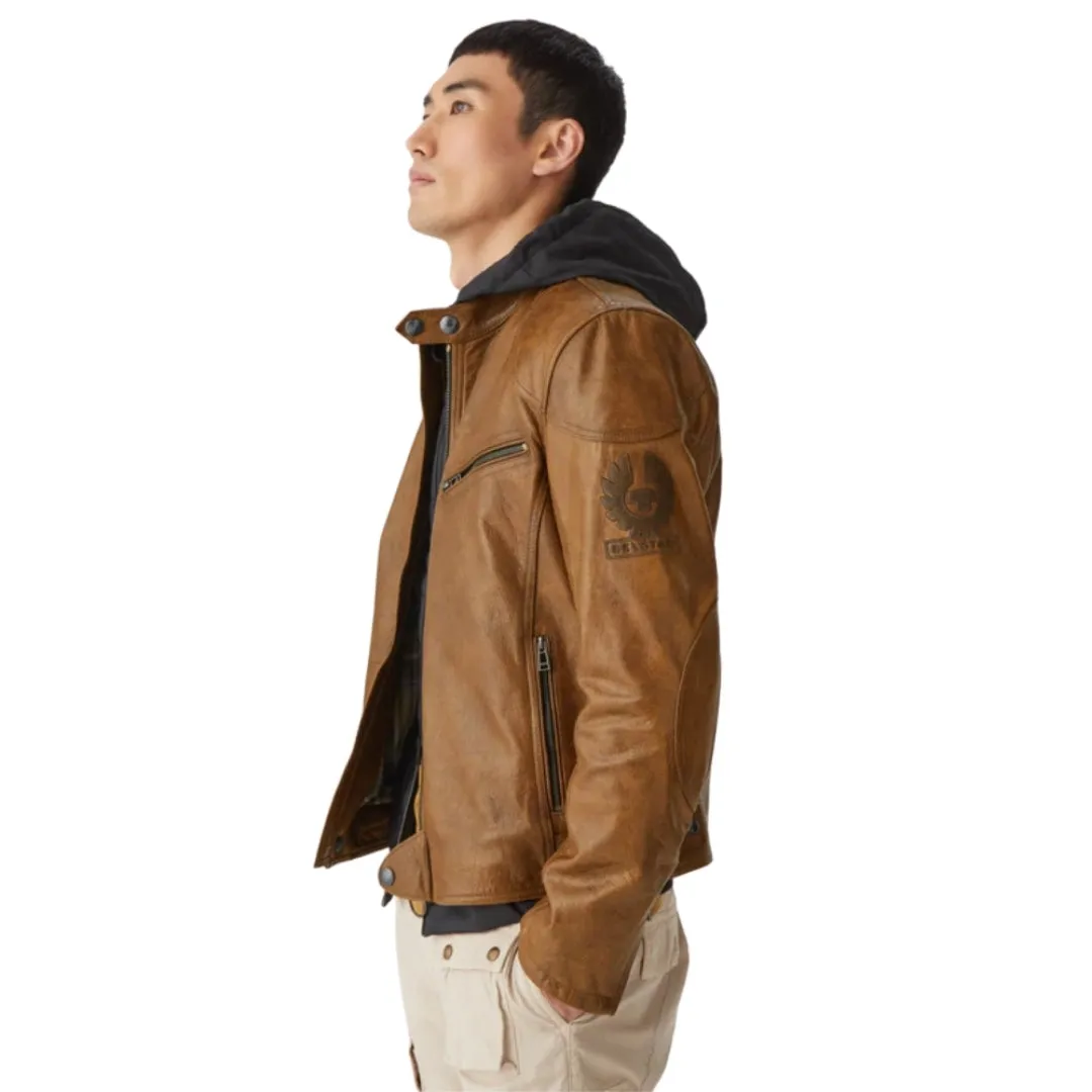 Belstaff Supreme Motorcycle Brown Leather Jacket