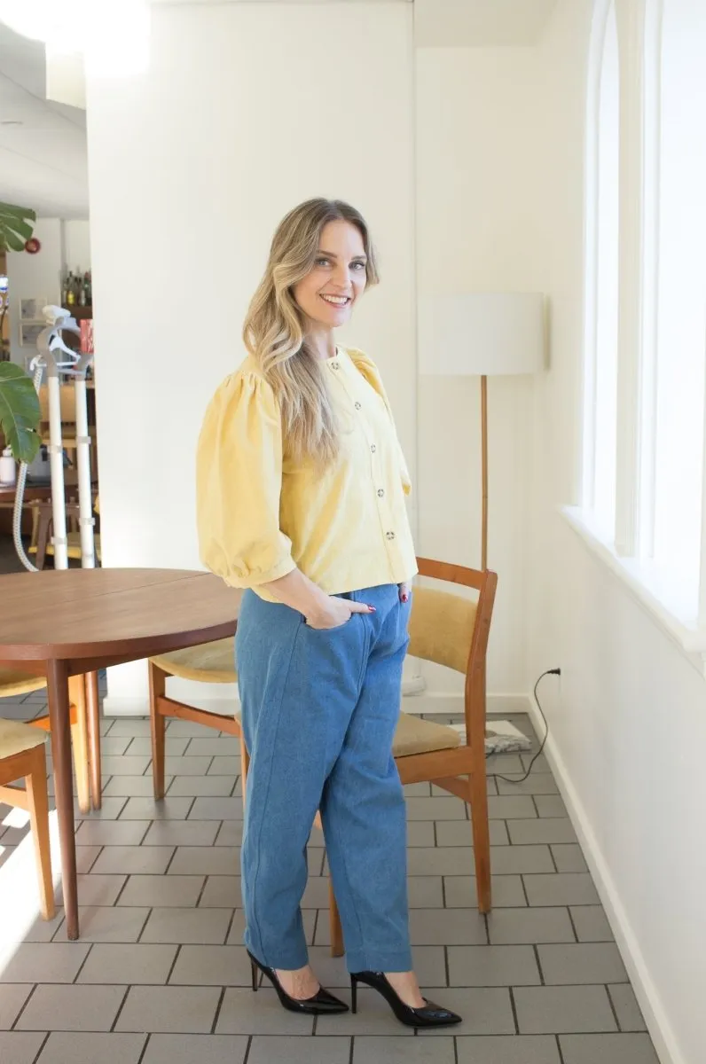 Birds of North America Serin Blouse - Sunflower (Online Exclusive)