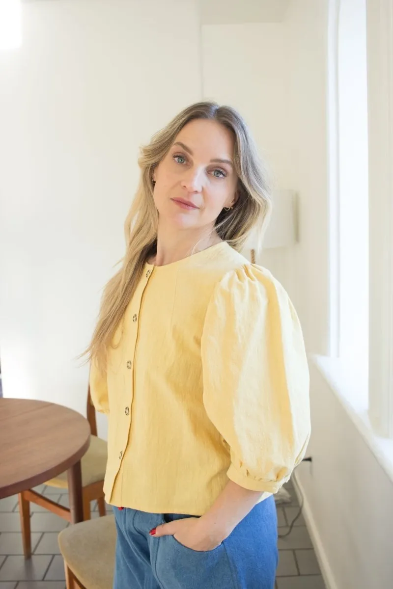Birds of North America Serin Blouse - Sunflower (Online Exclusive)