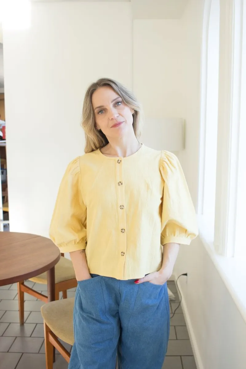 Birds of North America Serin Blouse - Sunflower (Online Exclusive)