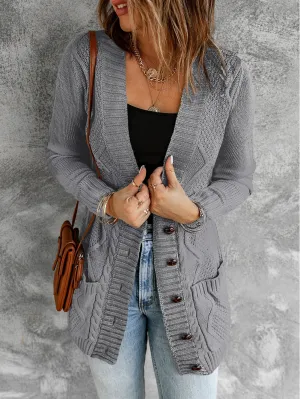 Button-Front Cardigan