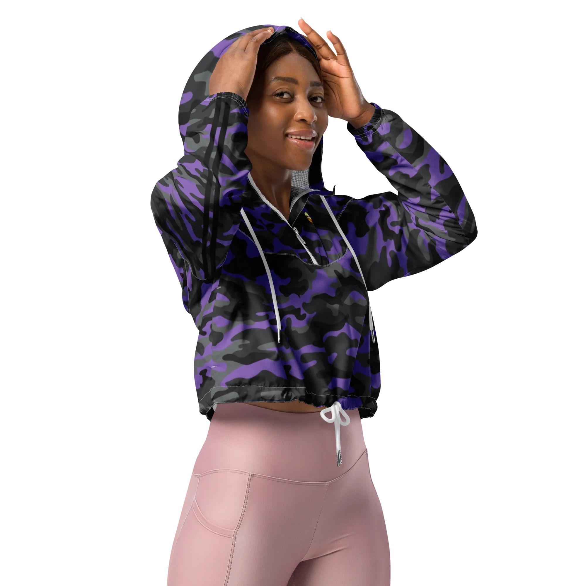 Camo Women’s cropped windbreaker