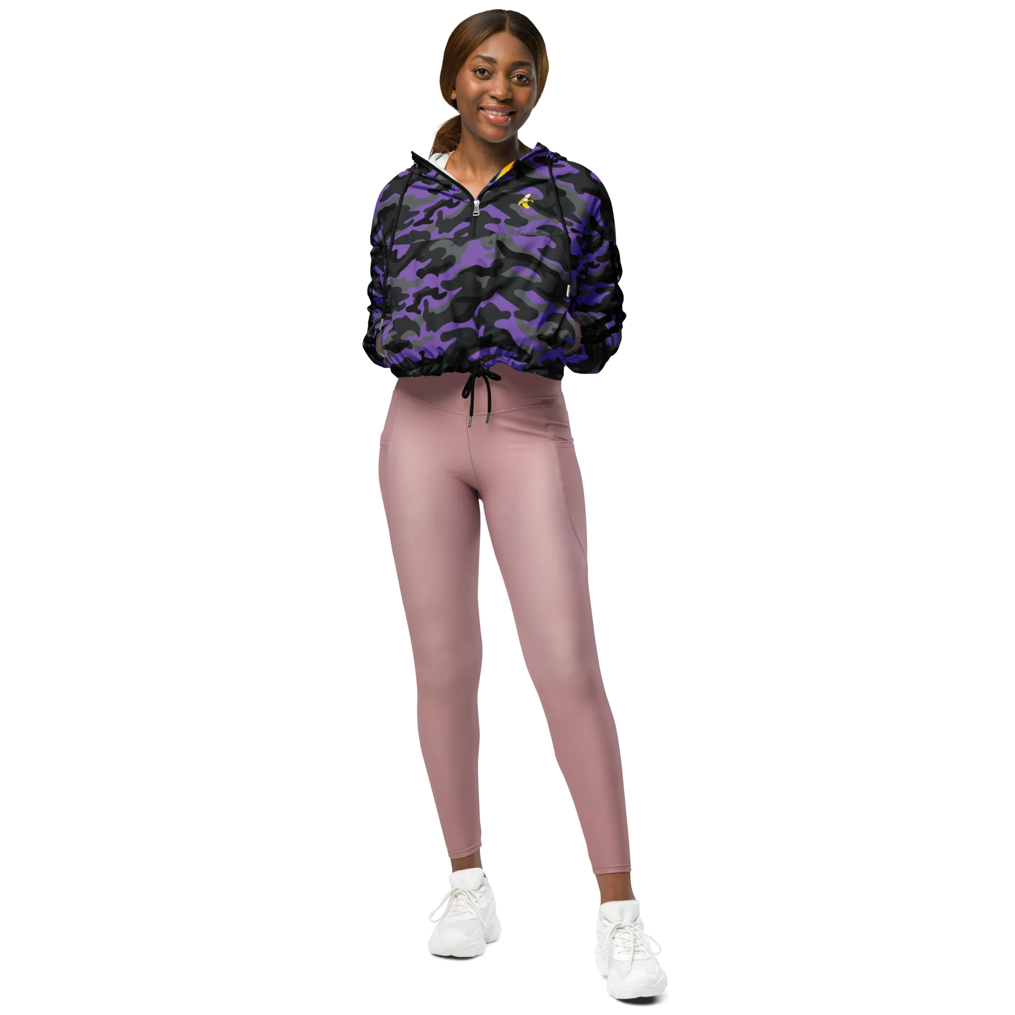 Camo Women’s cropped windbreaker