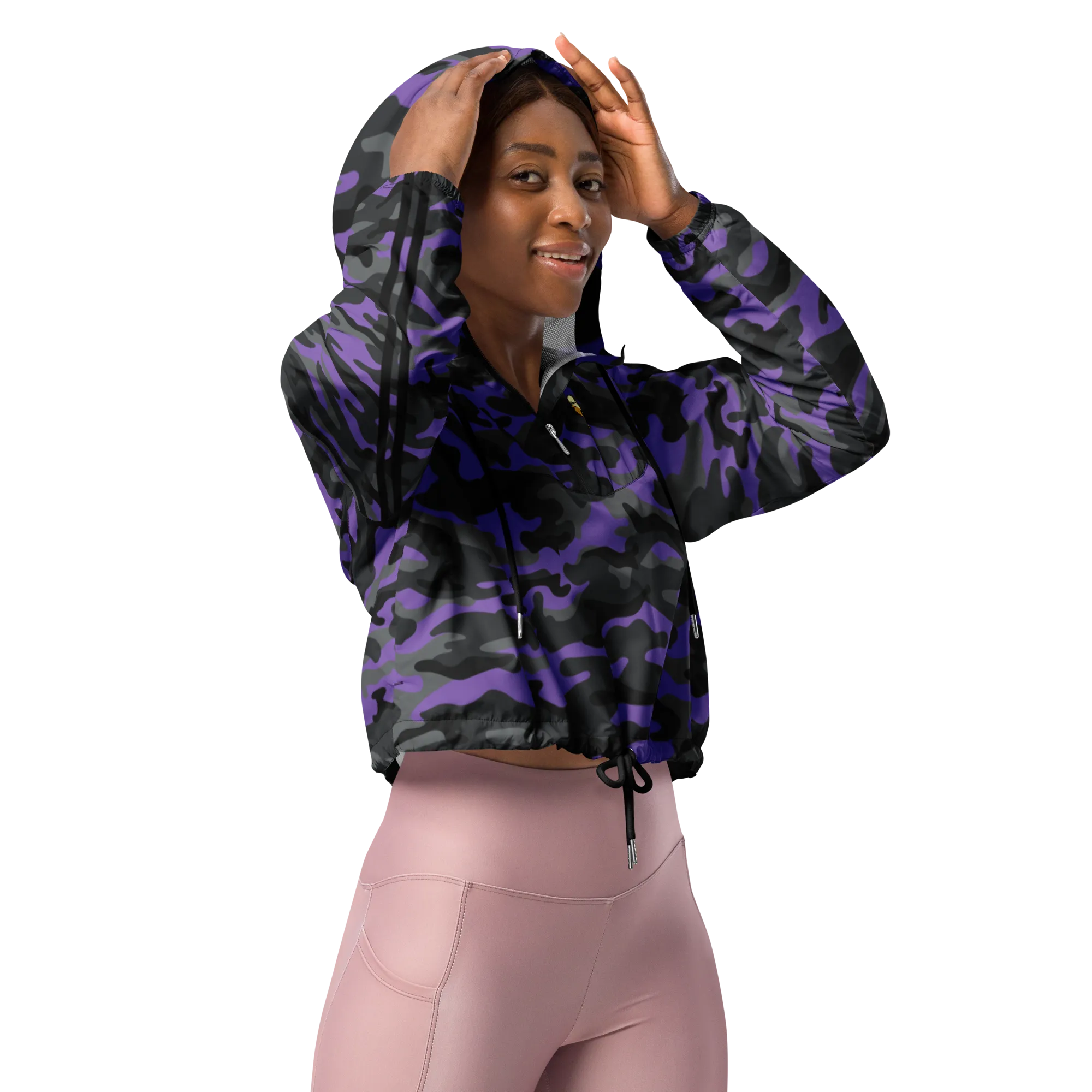 Camo Women’s cropped windbreaker