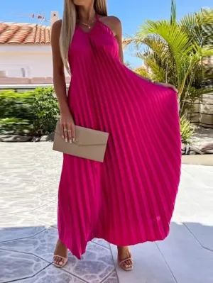 Casual Dress Swing Dress Sundress Long Dress Maxi Dress Black Blue Light Green Sleeveless Pure Color Backless Spring Summer Spaghetti Strap  S M L XL XXL 3XL for Women