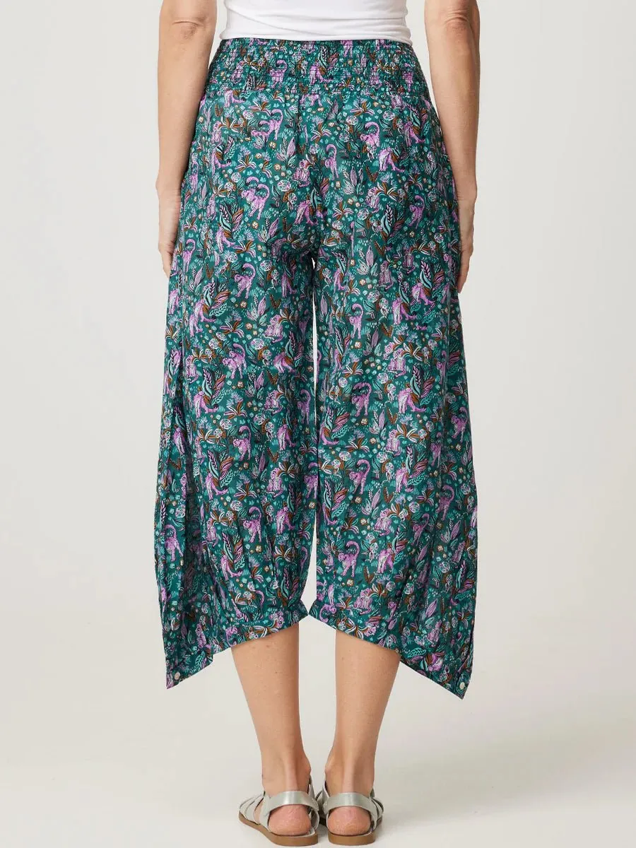 Cotton Lee Lounge Pant | Lilac Leopard Print