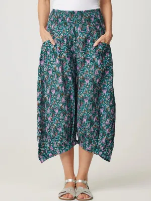 Cotton Lee Lounge Pant | Lilac Leopard Print