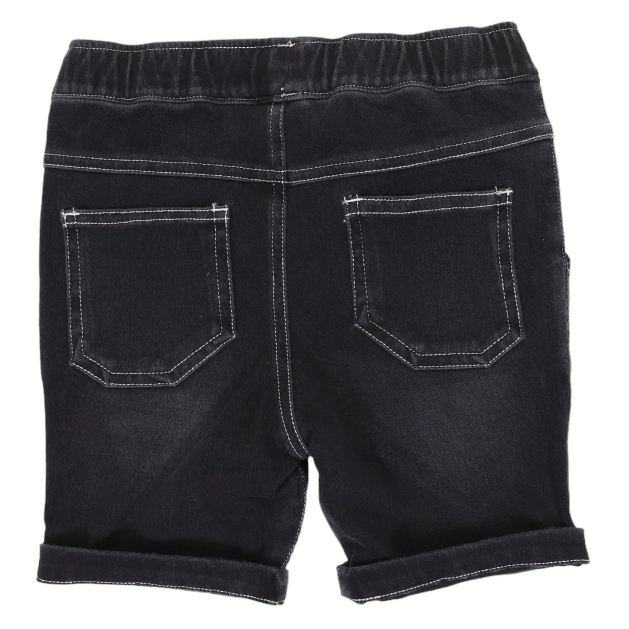 Denim Knit Short Charcoal