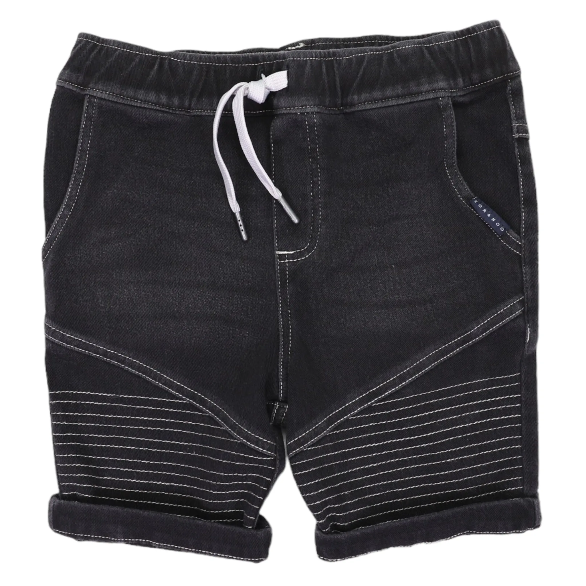 Denim Knit Short Charcoal