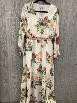 Dress Casual Maxi By Belle   Sky In Floral Print, Size: M