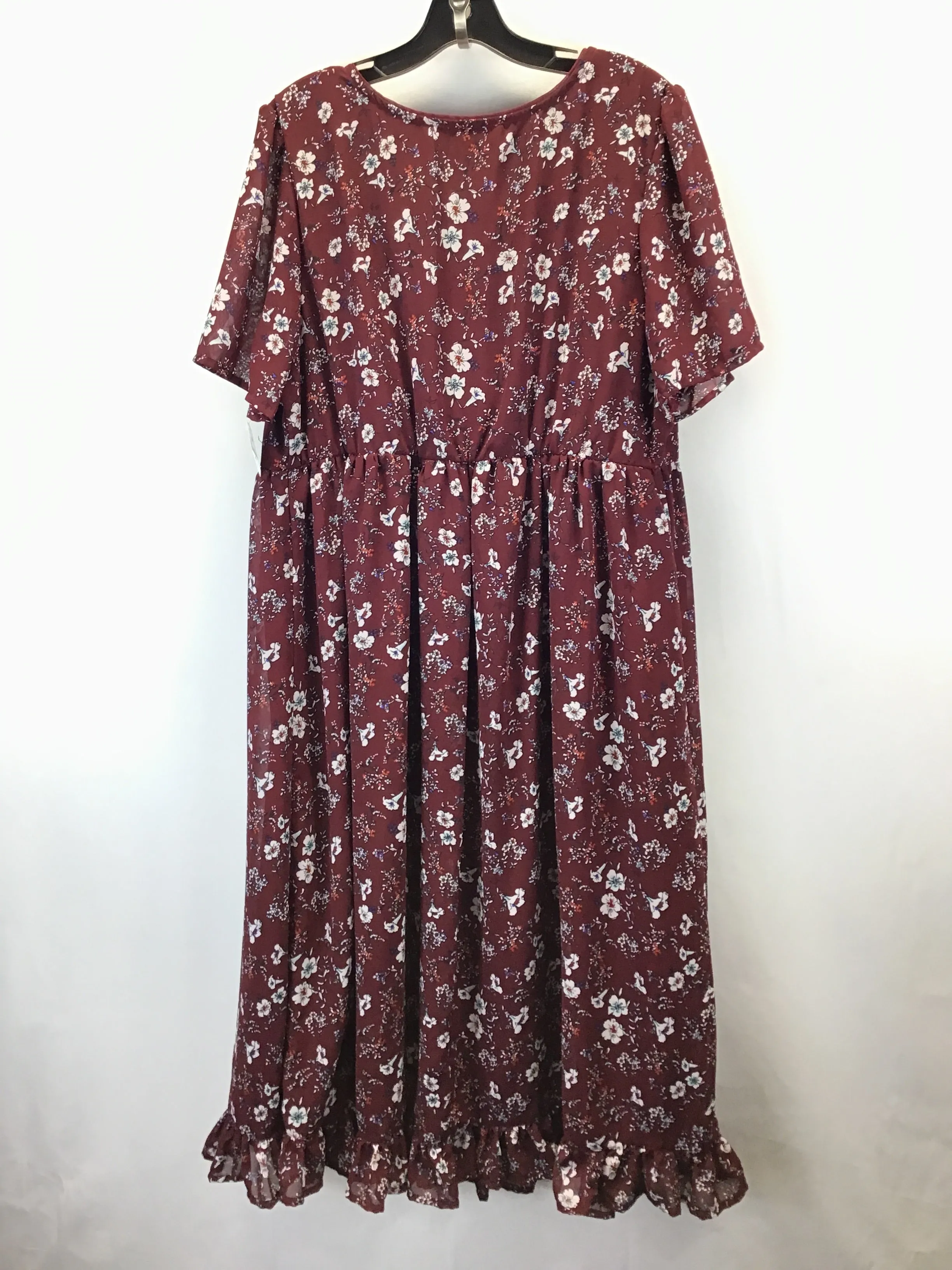 Dress Casual Maxi By Woman Within In Floral, Size: 18