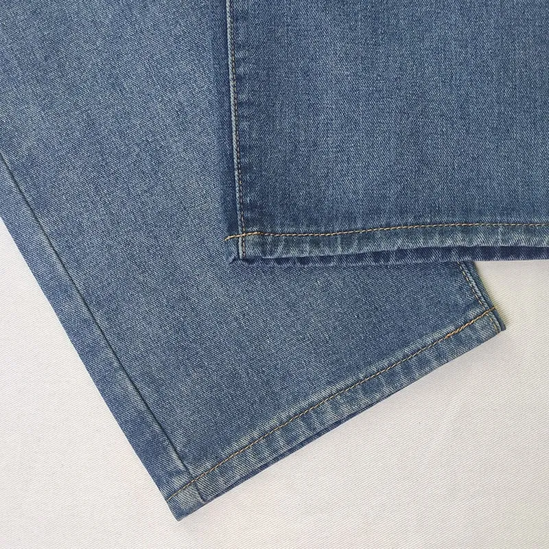 DressBetty - Mid-waist Jeans Women's Retro Denim Wide-leg Pants Loose Street Trousers Casual Washed Mother's Pants