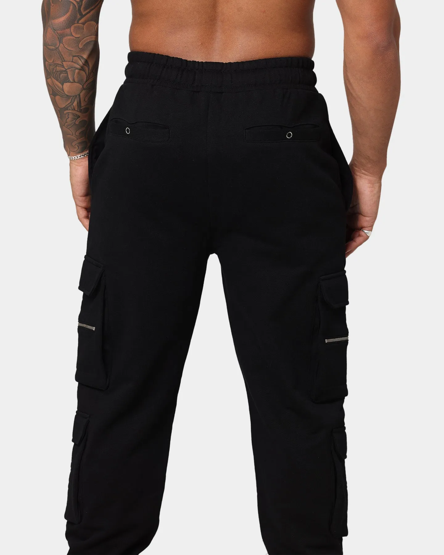 EN ES Cargo Track Pants Black