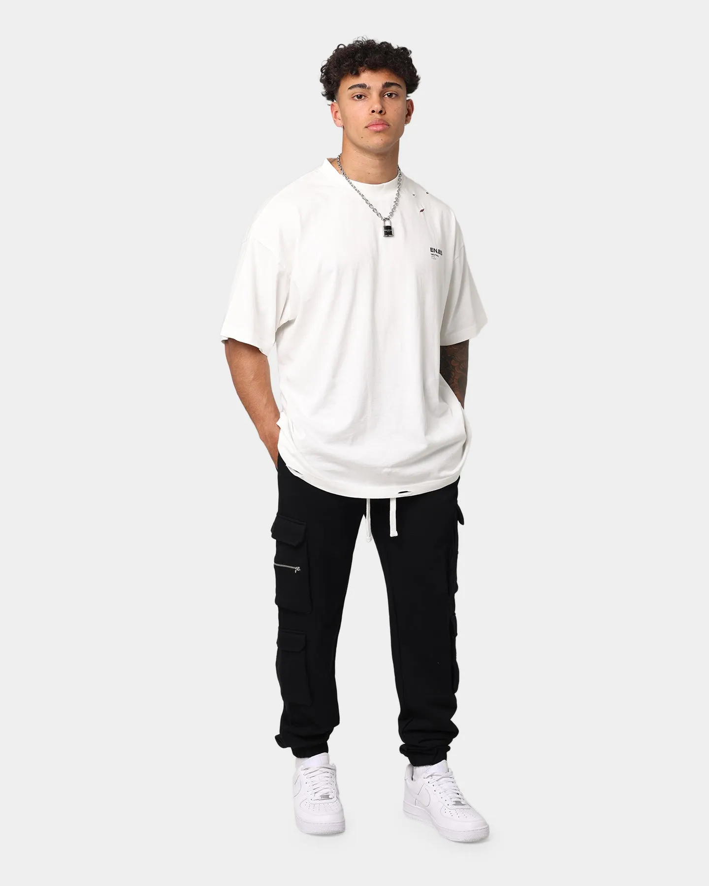 EN ES Cargo Track Pants Black