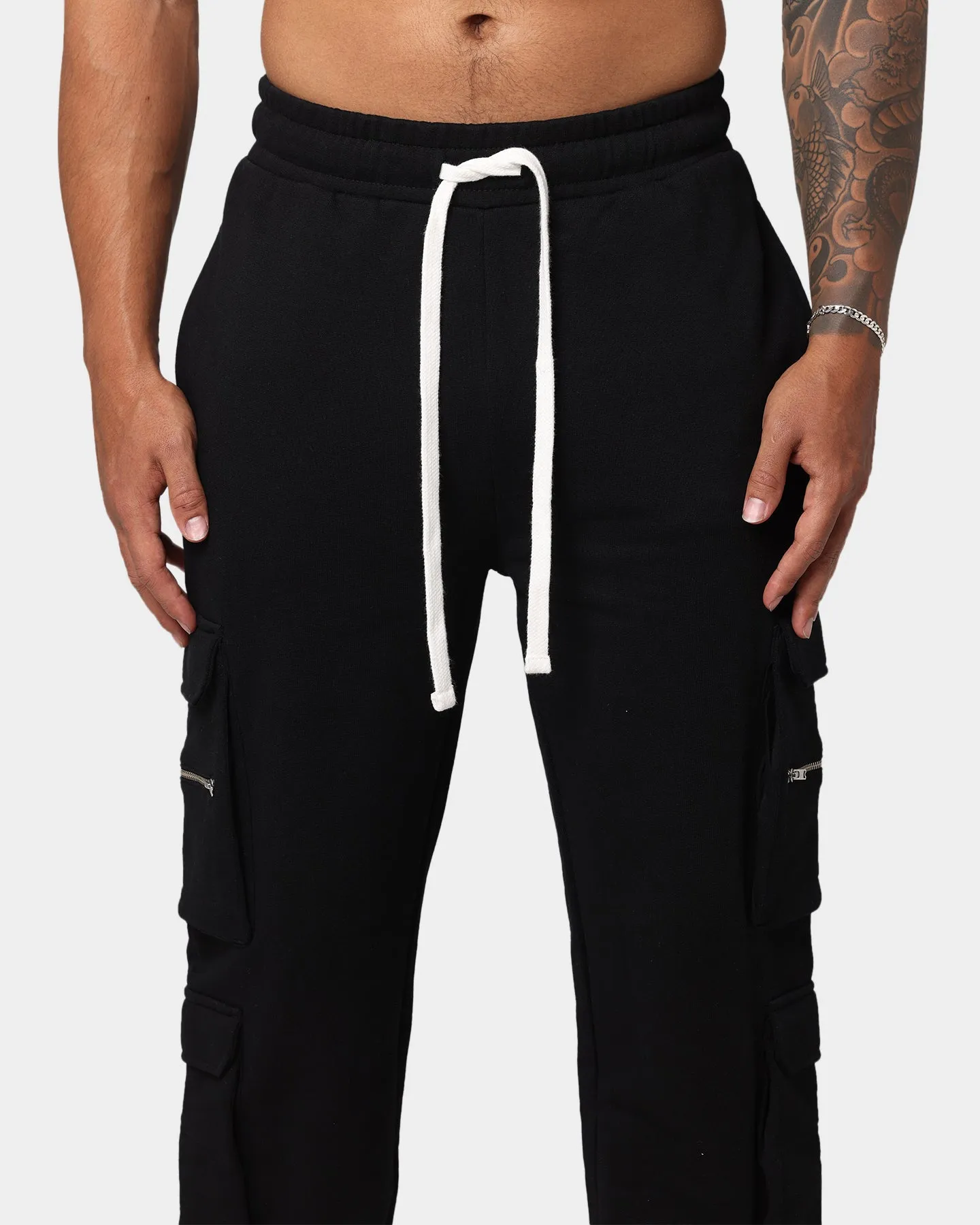 EN ES Cargo Track Pants Black