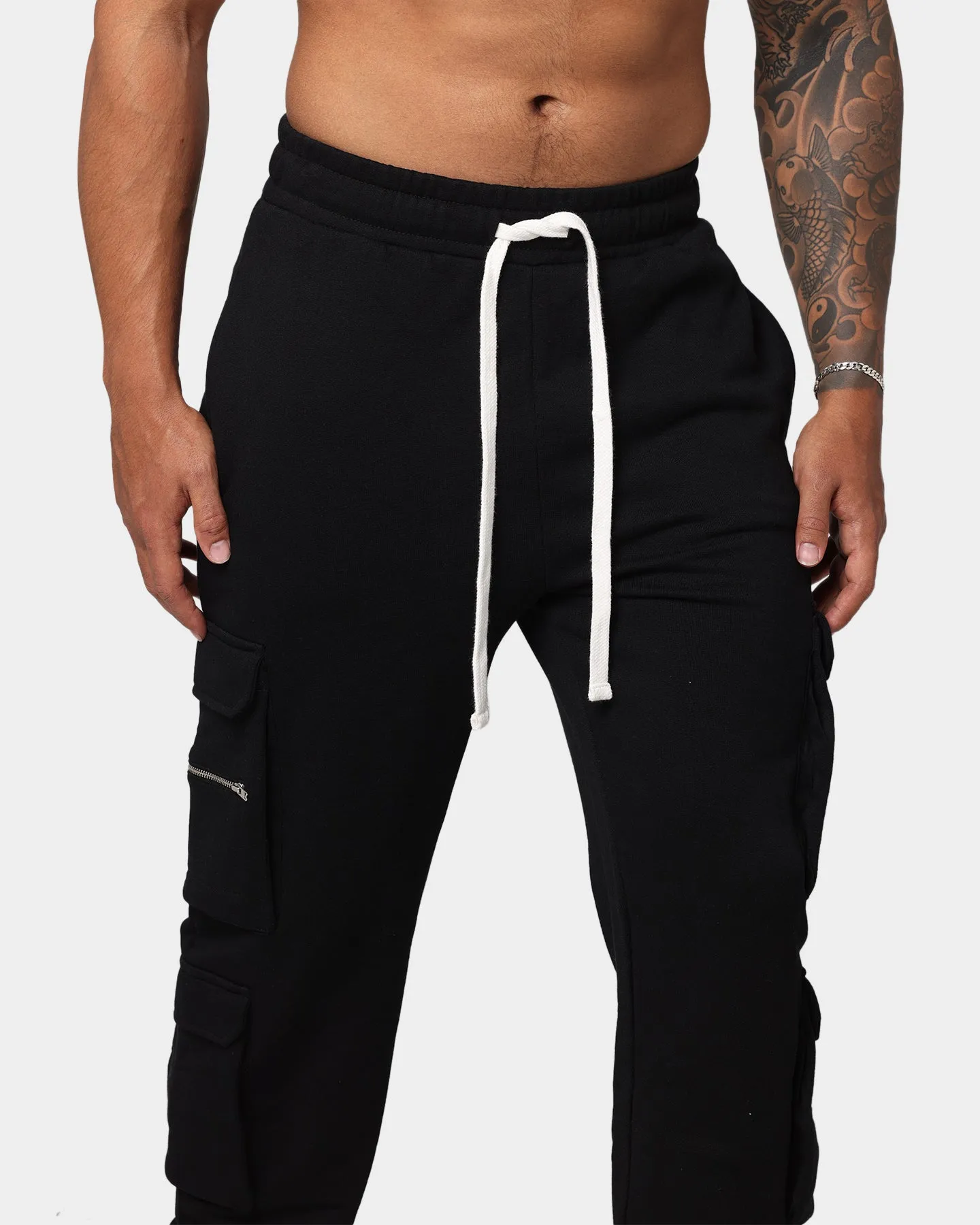 EN ES Cargo Track Pants Black