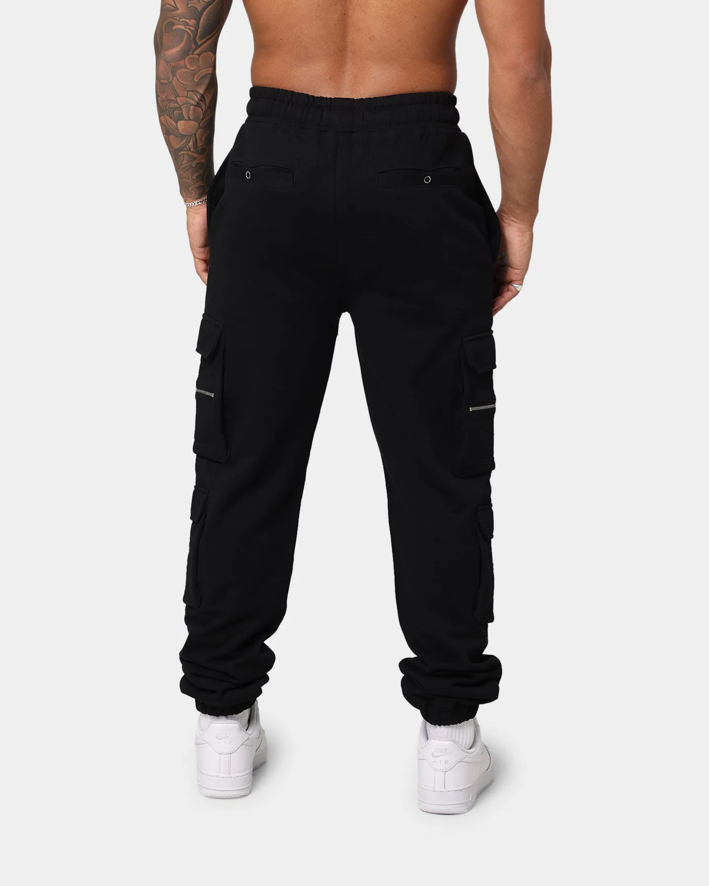 EN ES Cargo Track Pants Black