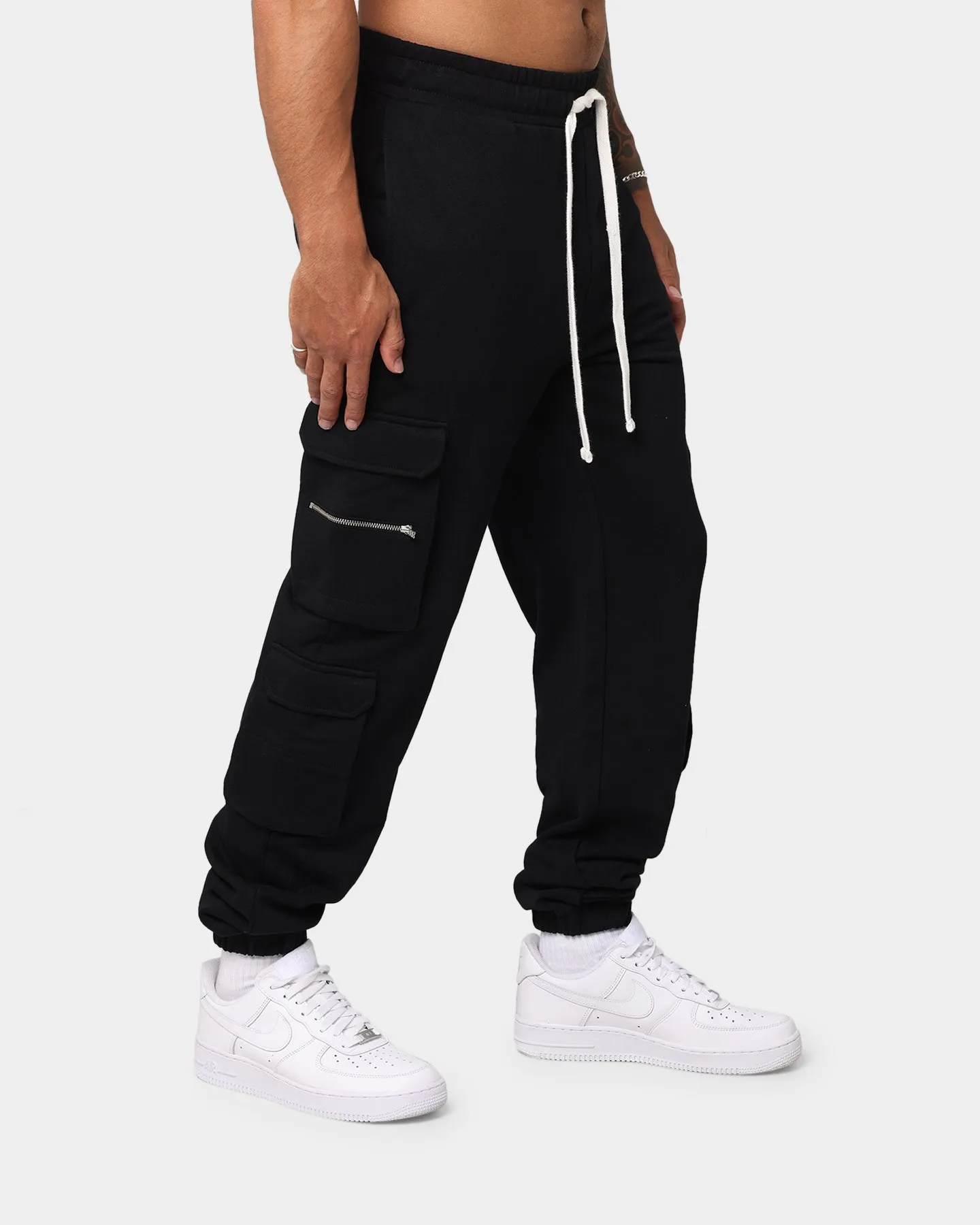 EN ES Cargo Track Pants Black