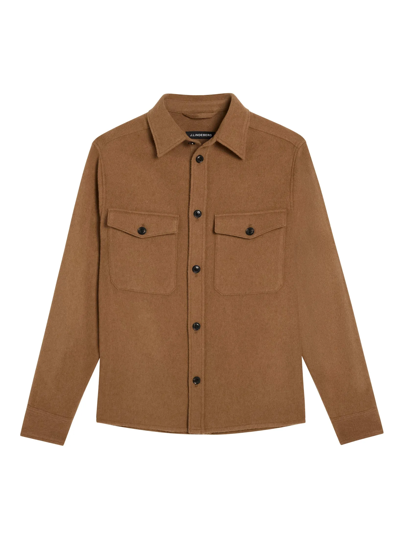 Flat Wool Overshirt / Chipmunk