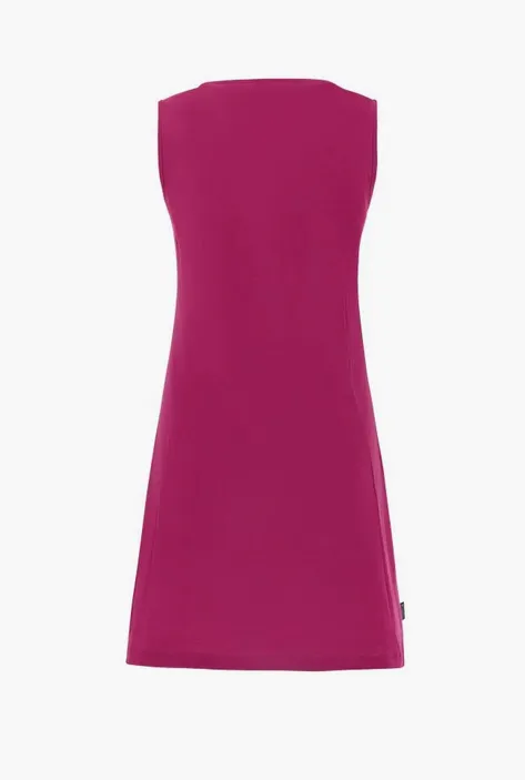 Freddy Sleeveless jersey dress with matching foliage print S3WTRD2 F104 festival fuchsia