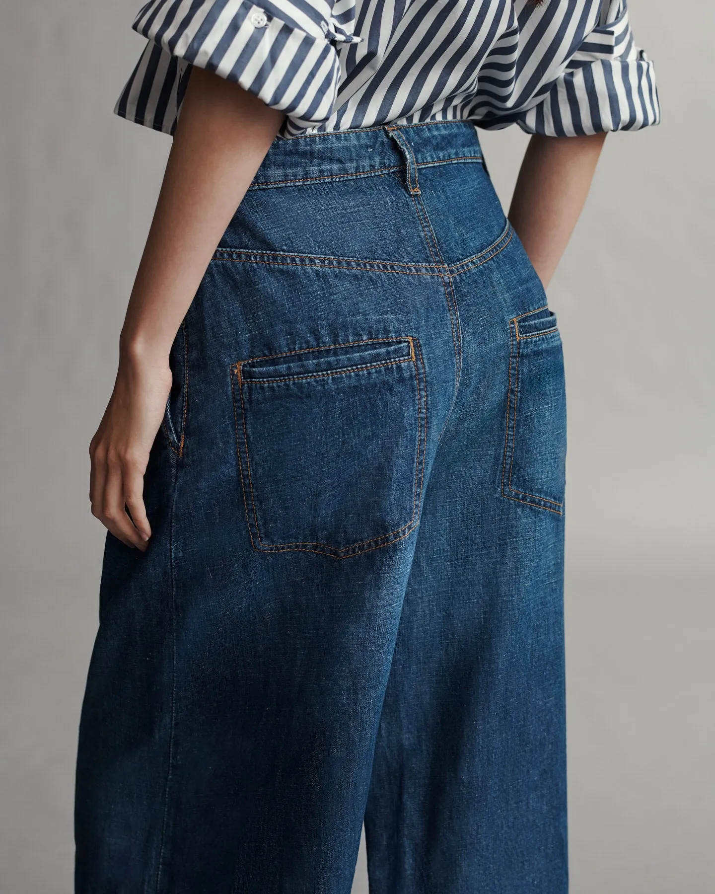 Greene St. Pant in Linen Cotton Denim