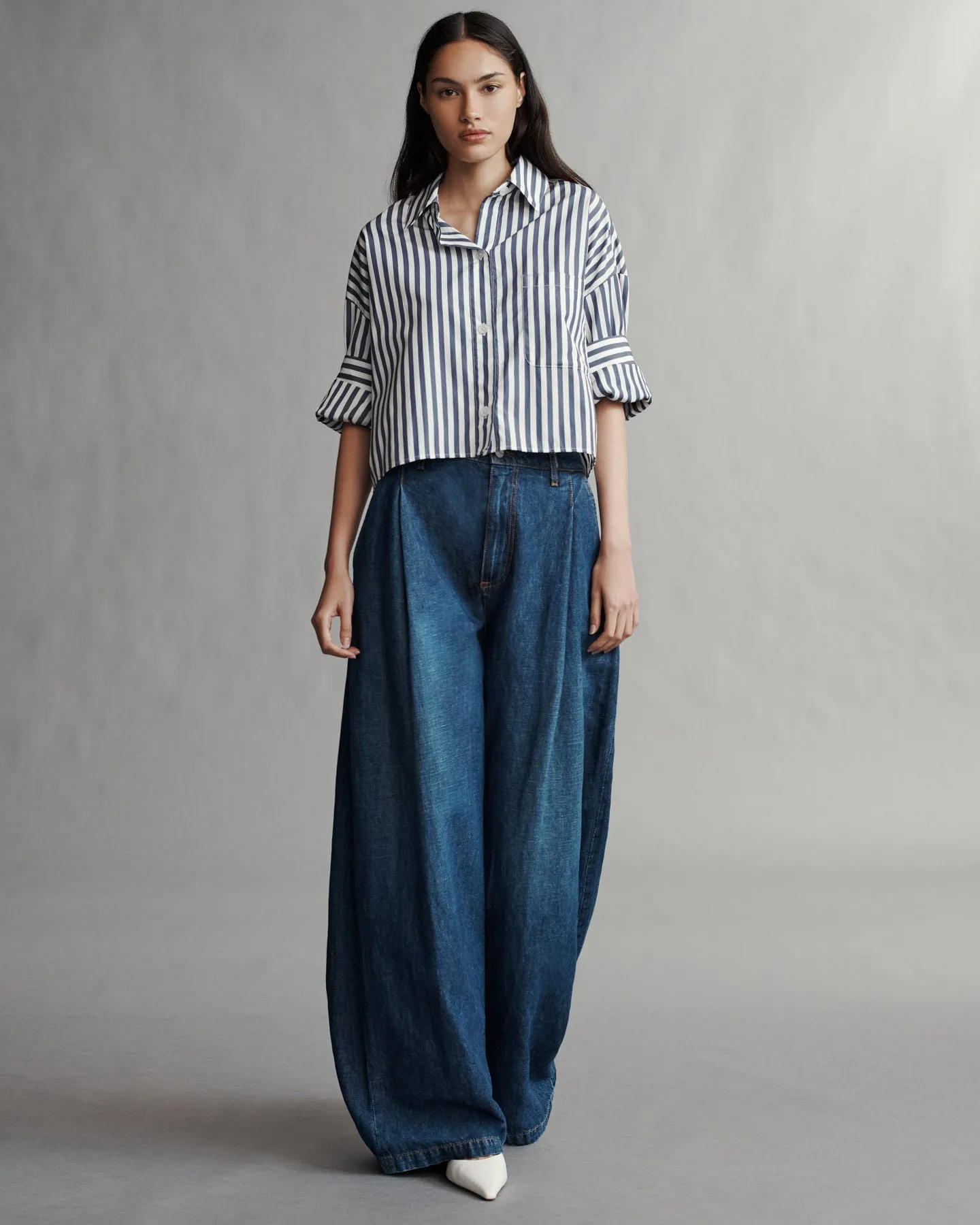 Greene St. Pant in Linen Cotton Denim