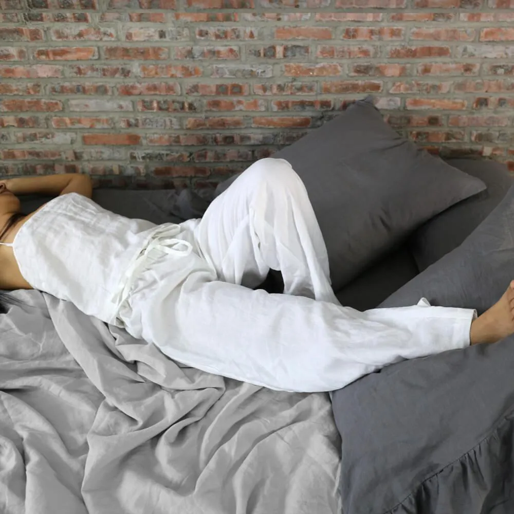 Joan" Linen Pajamas Trousers for Women