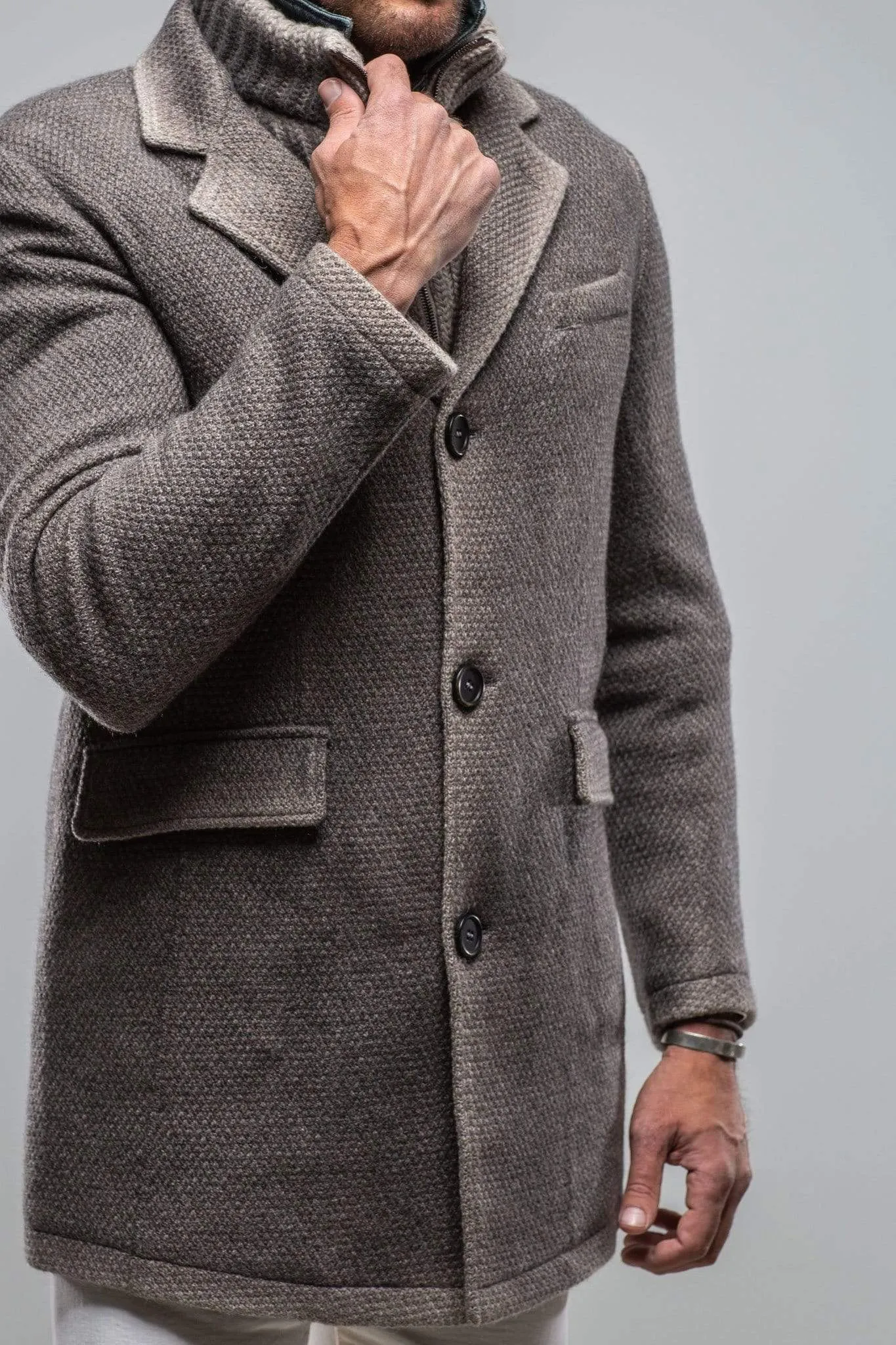 Leon Knit Jacket in Ice
