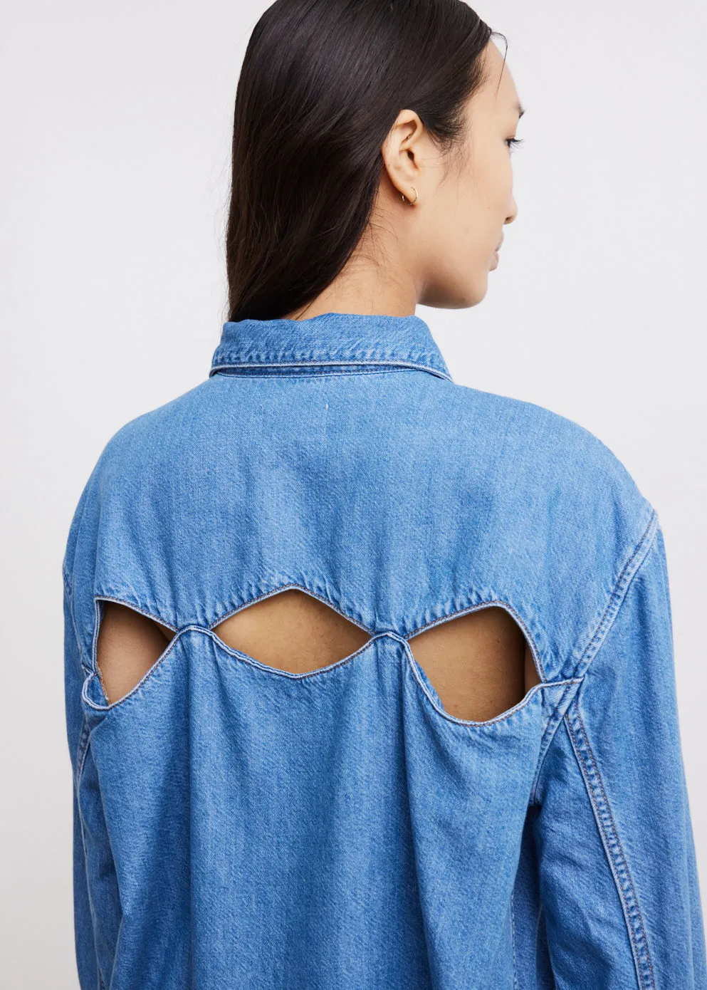Light Denim Oversized Shirt