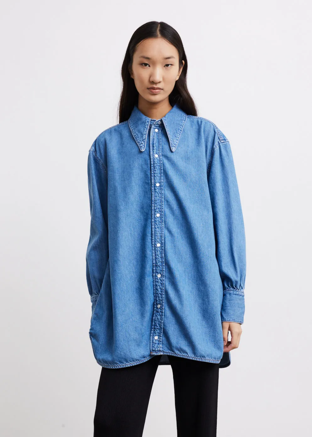 Light Denim Oversized Shirt