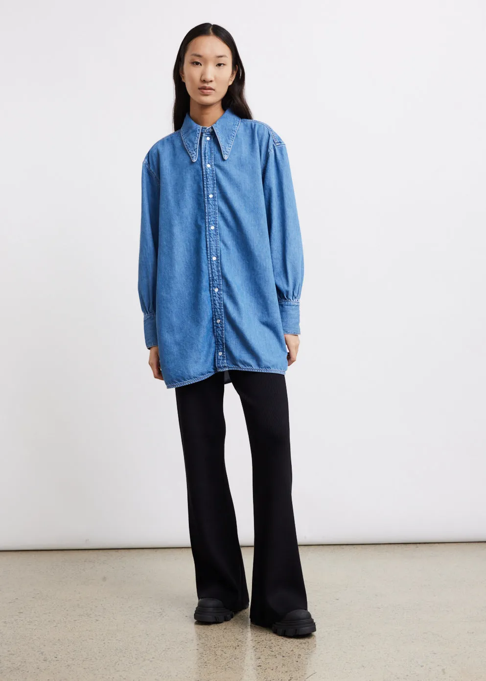 Light Denim Oversized Shirt