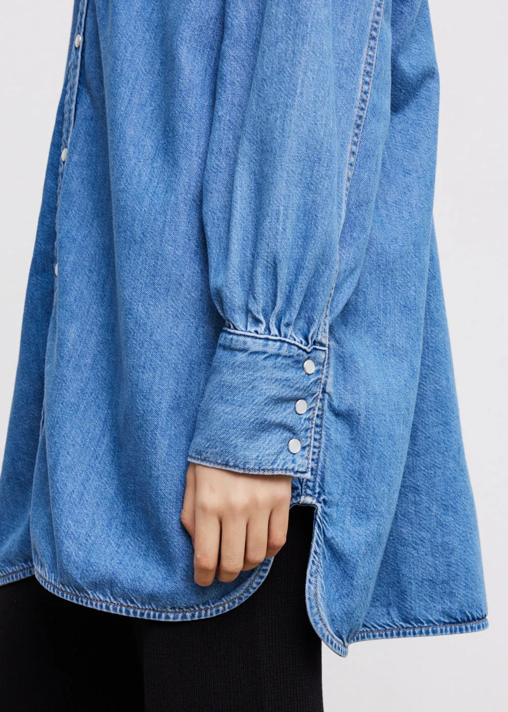 Light Denim Oversized Shirt
