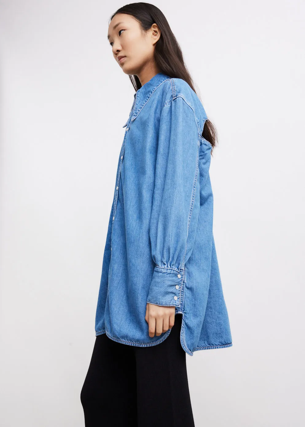 Light Denim Oversized Shirt