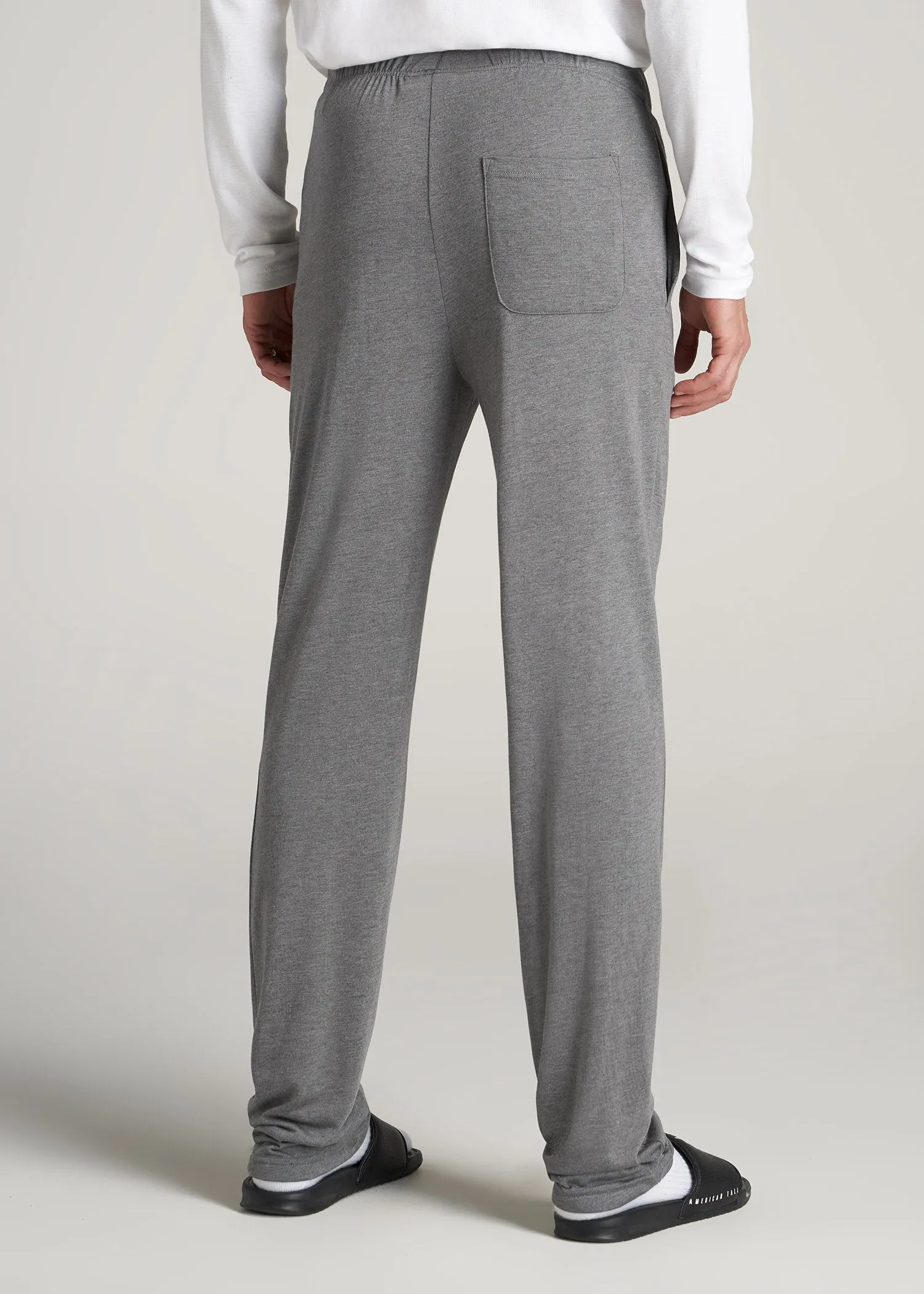 Lounge Pajama Pants for Tall Men in Charcoal Mix