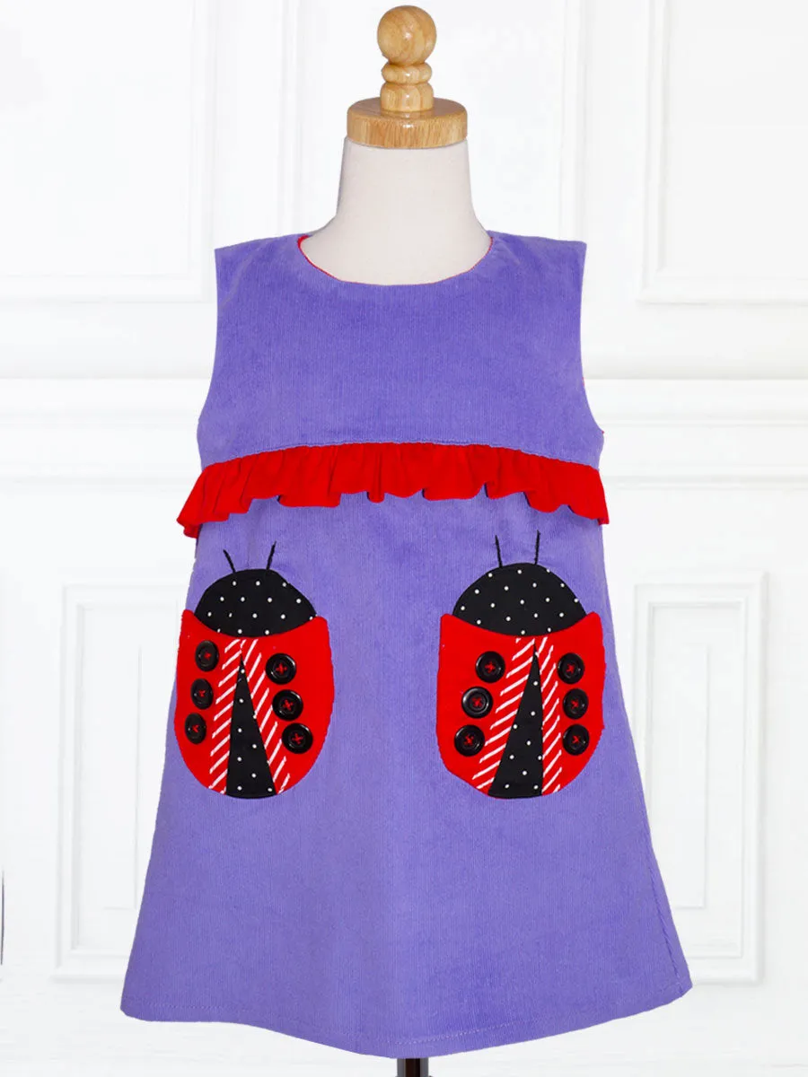 LUCY - Girls Dress Patterns - A-line Dress Pattern, Bow/Applique Pockets