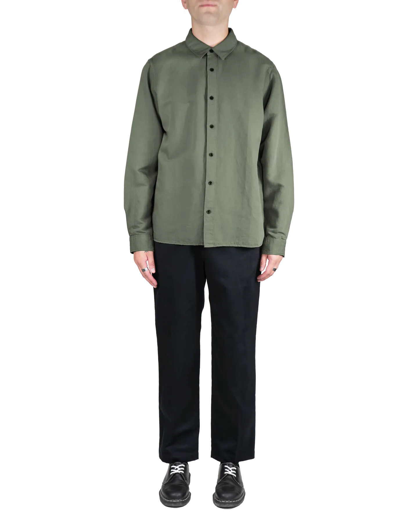 Men's Cotton Linen Pant in Black