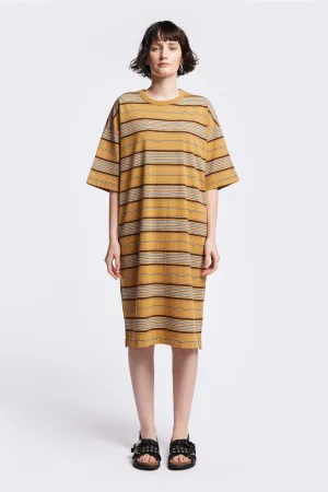 Nadir Dress Tan Stripe