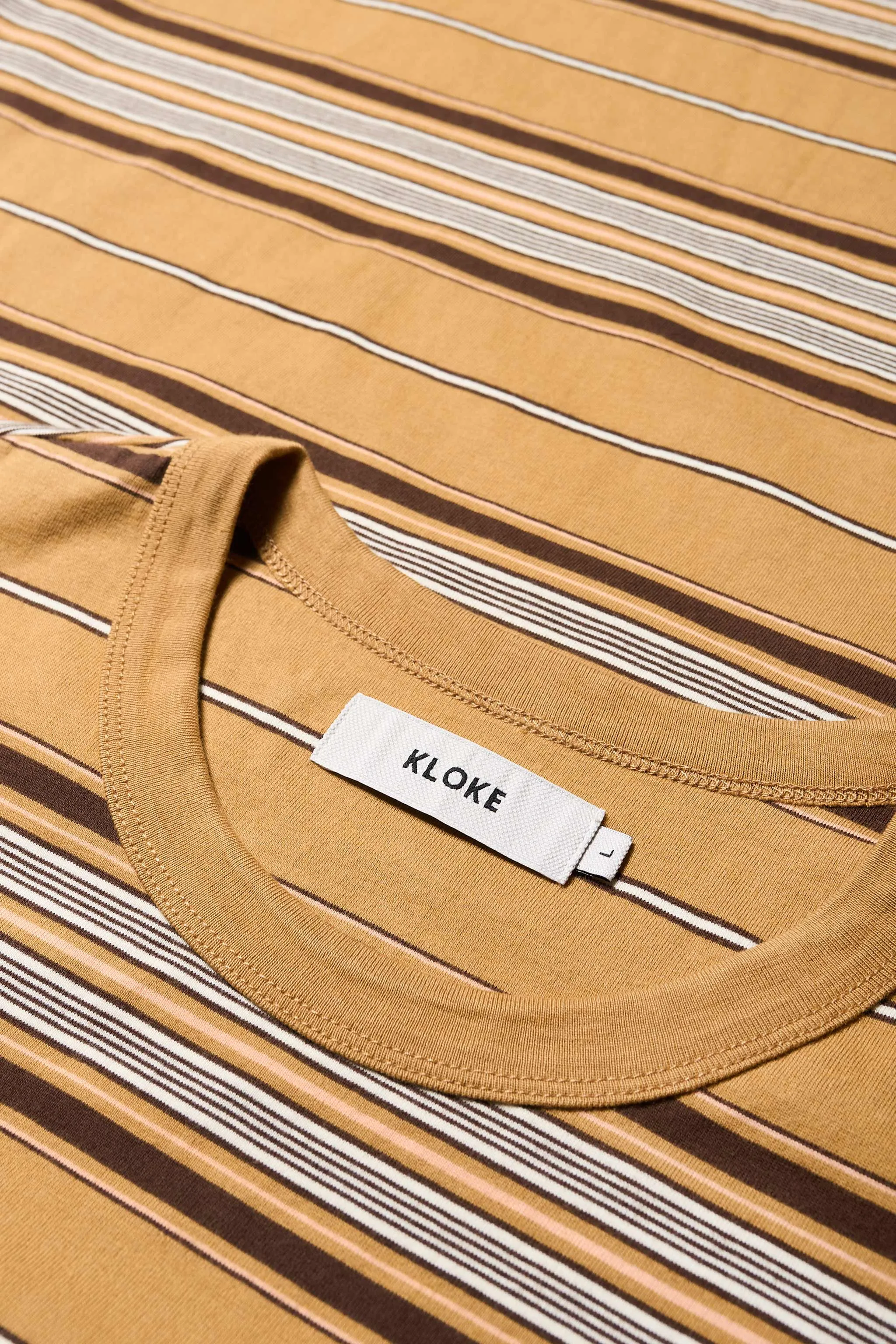 Nadir Dress Tan Stripe