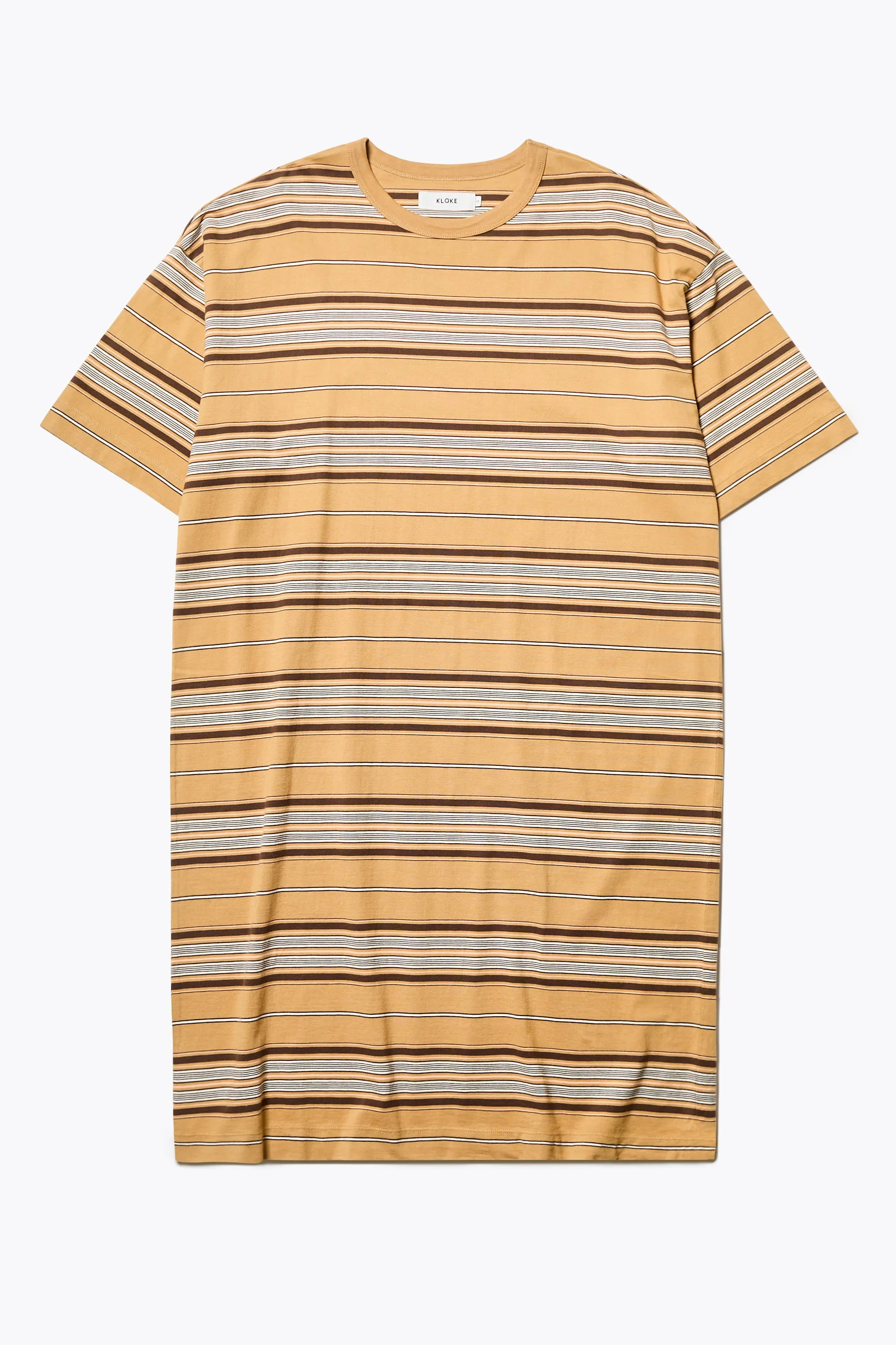 Nadir Dress Tan Stripe