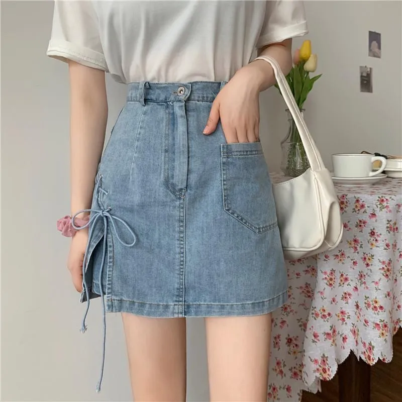 Nukty Women Mini Pant Skirts Clothing Denim Wide Leg  Shorty Sexy Woman Clothes for Teen Girls Hot Pants Korean Fashion Beach Jeans