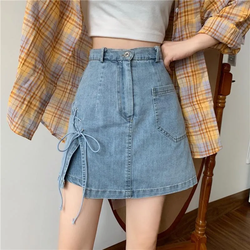 Nukty Women Mini Pant Skirts Clothing Denim Wide Leg  Shorty Sexy Woman Clothes for Teen Girls Hot Pants Korean Fashion Beach Jeans
