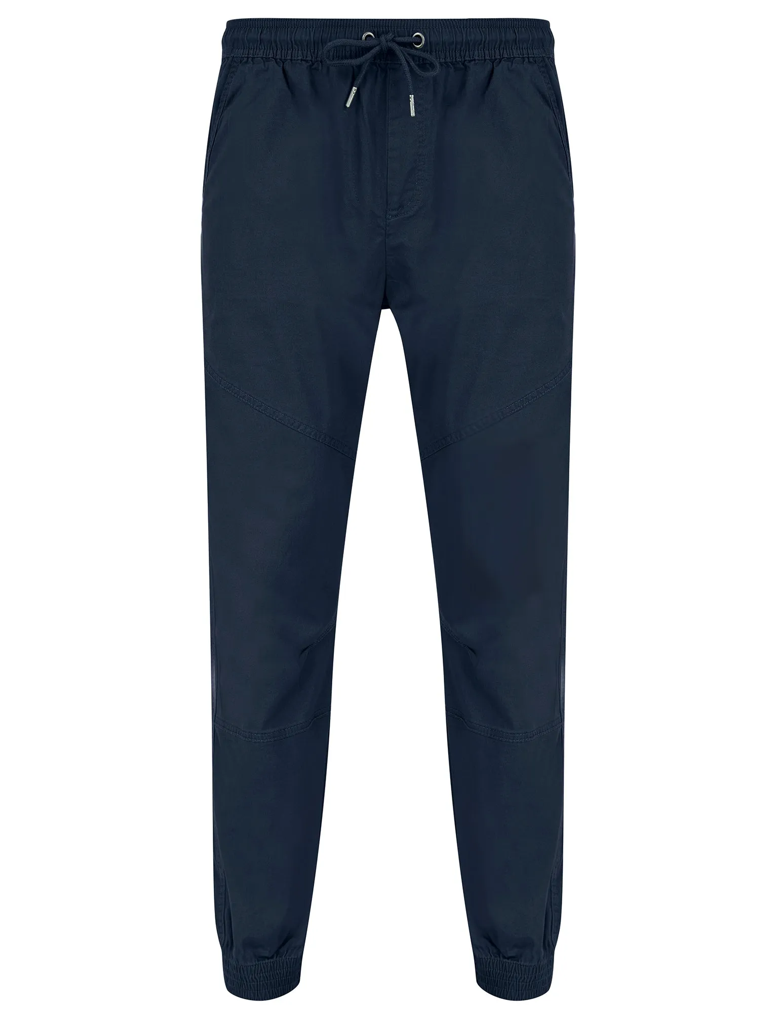 Portmany Stretch Cotton Twill Cuffed Cargo Jogger Pants in Parisian Night Blue - Tokyo Laundry